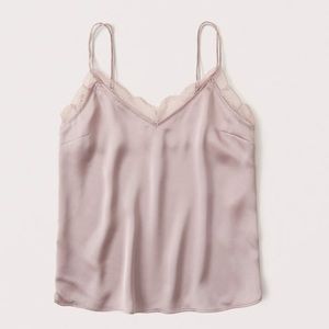 Satin double strap top